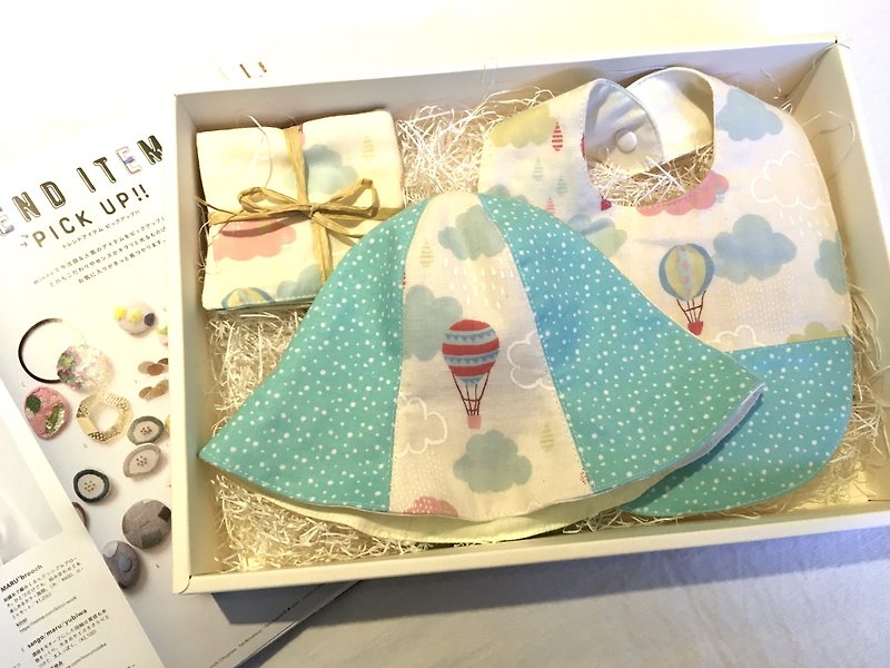 Bugoo baby Three Moon Gift Box Sky Blue - Baby Gift Sets - Cotton & Hemp 