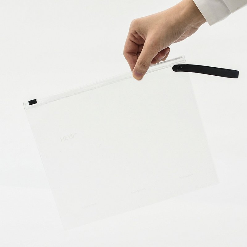 Semi-transparent Waterproof Zipper Pouch | Stationery Pouch | PVC Pouch - ポーチ - 防水素材 