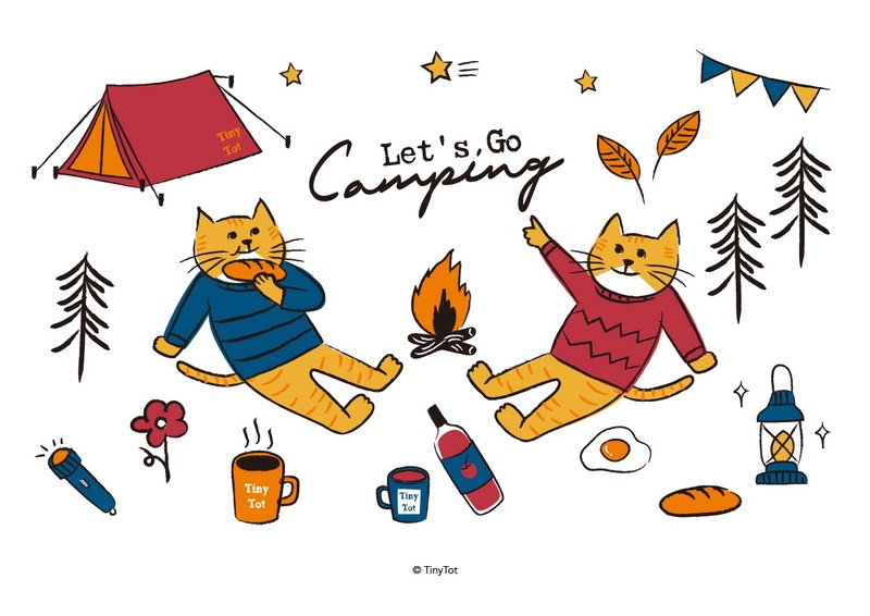 Let's go camping | A4海報 - 海報/掛畫/掛布 - 紙 
