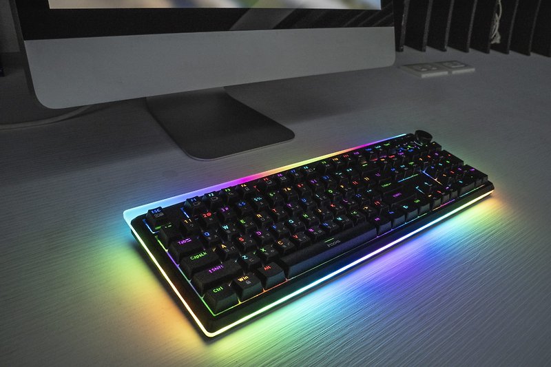 irocks K71R RGB backlit wireless mechanical keyboard Dalon axis black phonetic version - Computer Accessories - Other Materials 
