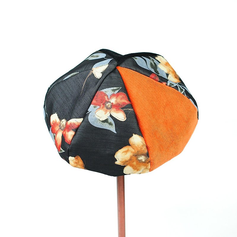 Handmade double-sided Berets - Hats & Caps - Cotton & Hemp Black