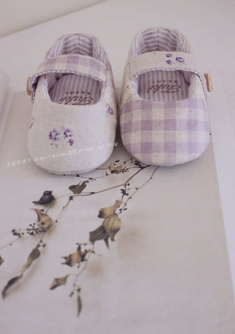 [Moon hand made り] little baby hand made shoes - ของขวัญวันครบรอบ - ผ้าฝ้าย/ผ้าลินิน 