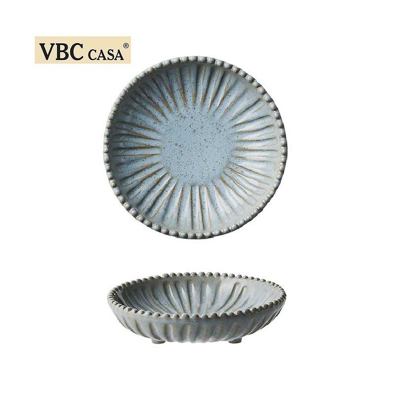 義大利VBC casa-FONDACO系列16cm有角小碗(復古灰藍) - 碗 - 陶 藍色