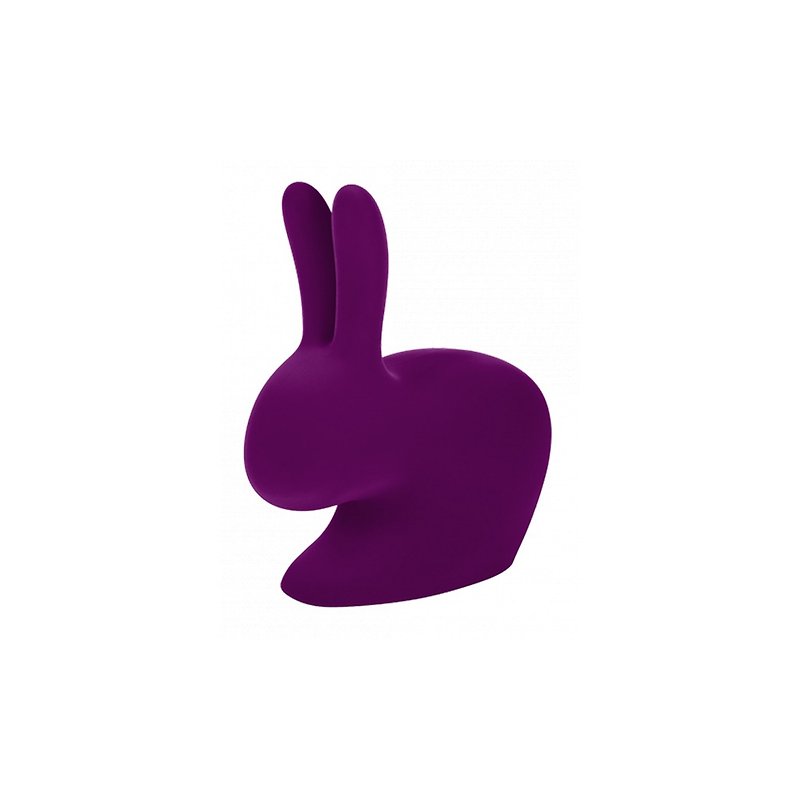 【qeeboo tw】*Refurnished Product * Rabbit Chair Velvet - Other Furniture - Plastic Purple