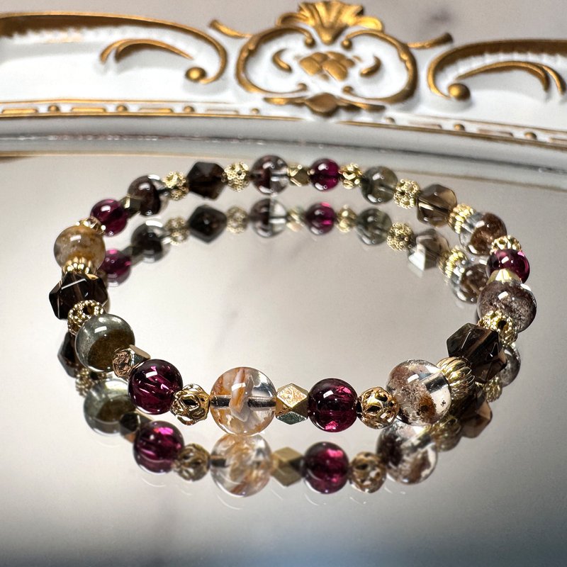 Four Seasons Ghost | Stone| Citrine | Natural Crystal Bracelet - สร้อยข้อมือ - คริสตัล หลากหลายสี