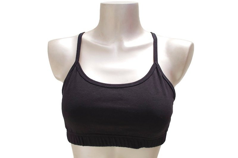 Starfish sports bra top <Black> - ชุดชั้นในผู้หญิง - วัสดุอื่นๆ สีดำ