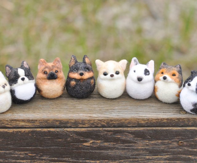 ドッグタンブラー 羊毛フェルト素材パック 【動画付き】柴犬 キツネ