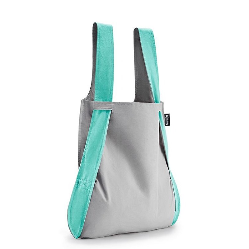 Notabag - Mint/Grey - Backpacks - Cotton & Hemp Green
