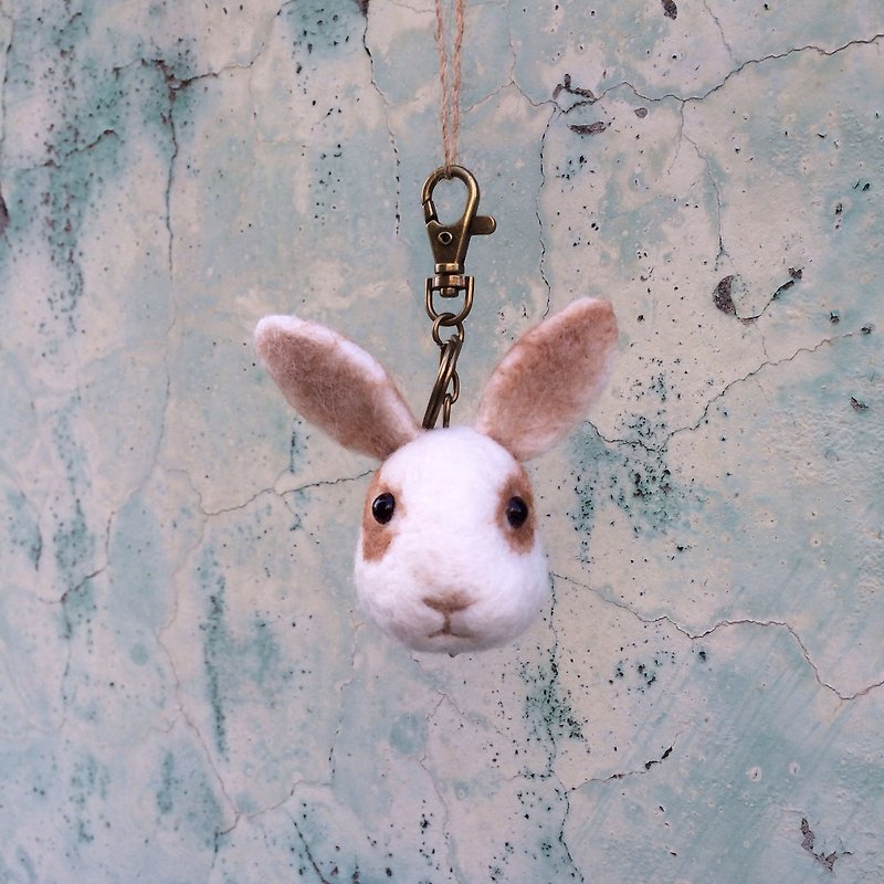 [Music and more sheep wool felt paradise] tea rabbit custom area - Customized Portraits - Wool 