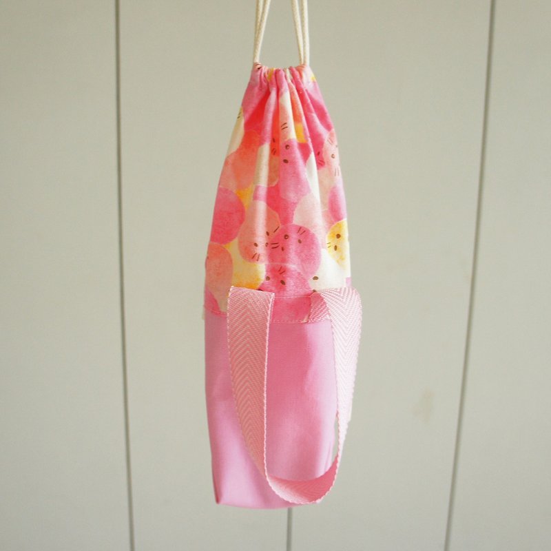 Lovely multi-functional environmental protection bag [color hair ball three-purpose telescopic thermos bag, pink]