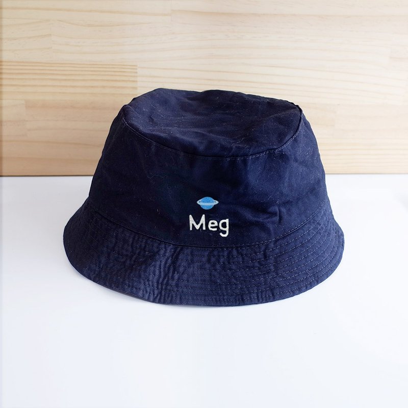 【Q-cute】Hat Series-Fisherman Hat-Saturn-Add Words/Customization - Hats & Caps - Cotton & Hemp Multicolor