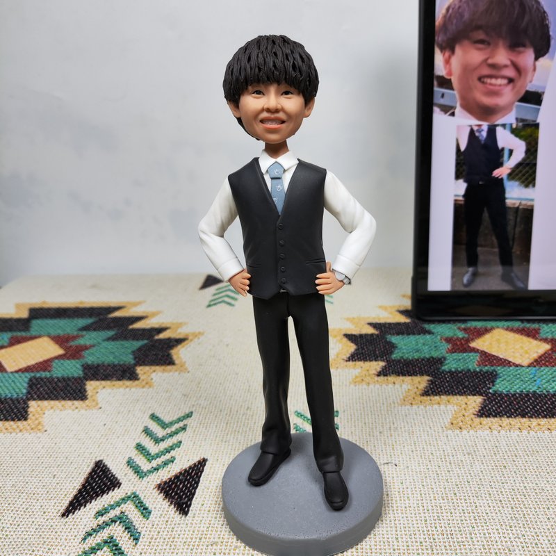 客制化人物公仔 人偶 3D人像畫 似顏繪 肖像 定制 生日 紀念 禮物 - 公仔/玩偶 - 黏土 多色