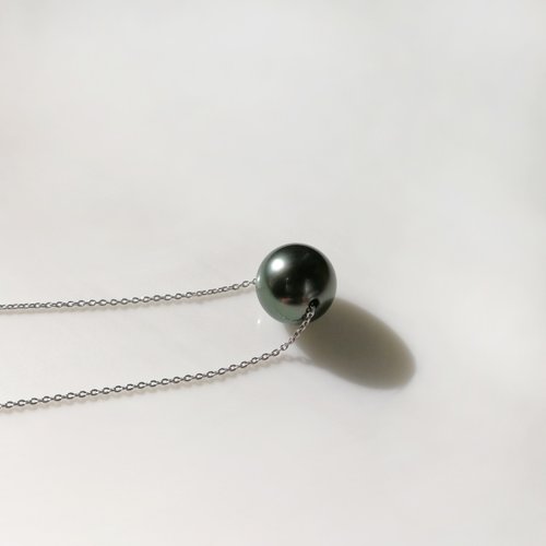 Bridal Secret Jewelry 簡約款8mm大溪地珍珠配14K白金幼鍊