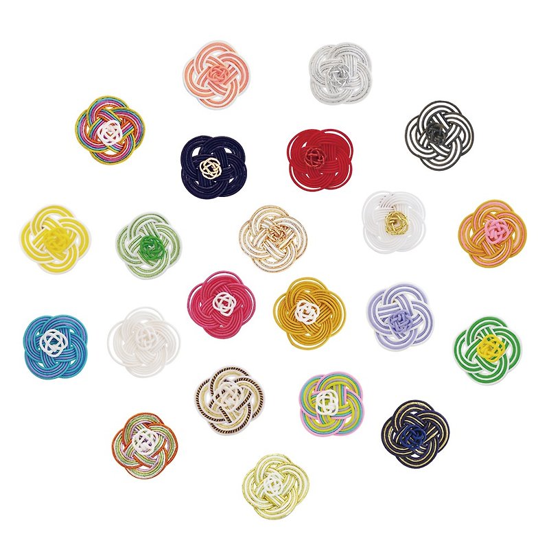 Mizuhiki Pierced earrings ーRape blossomsー You can choose colors! - Earrings & Clip-ons - Paper Multicolor