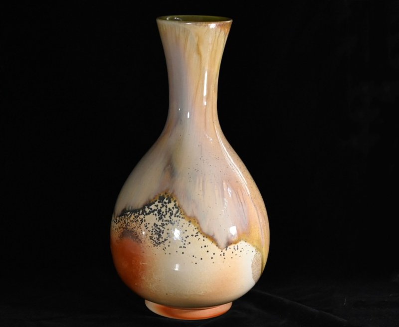 手作柴燒上釉花器-膽瓶 NT20 - 花瓶/花器 - 其他材質 