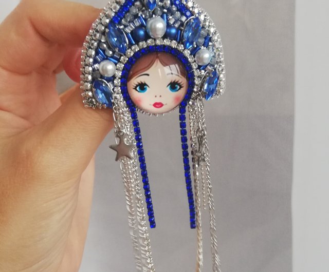 海外正規品】 マトリョーシカブローチ