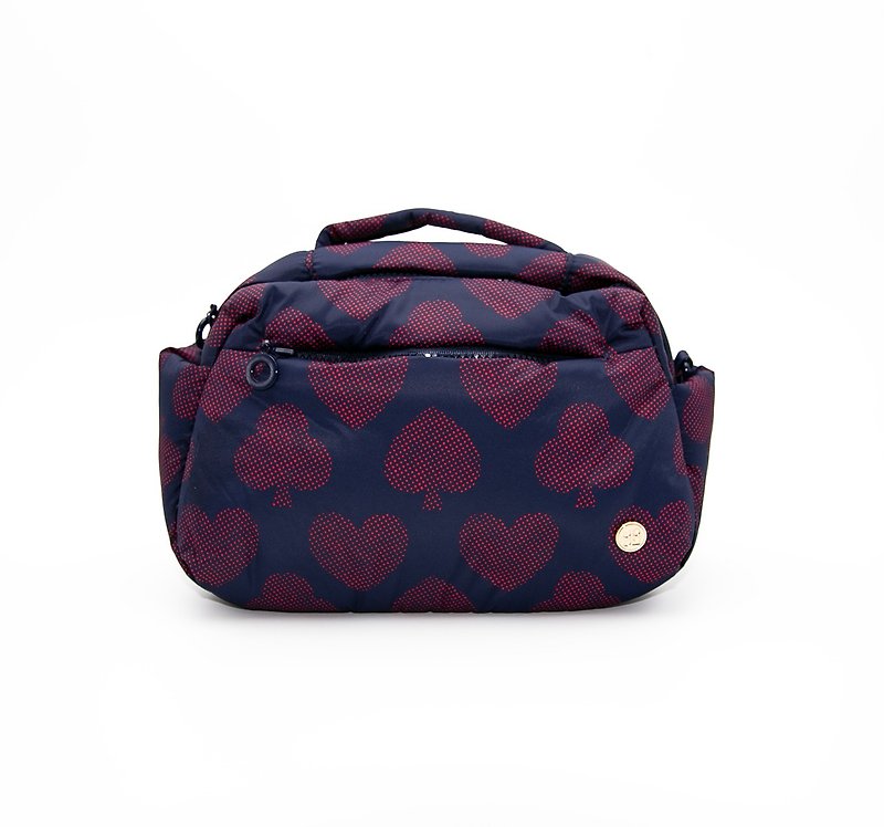 VOVAROVA 2-Way Mini Boston / Shoulder Bag (SPADE GLAMOUR - NAVY) - Messenger Bags & Sling Bags - Polyester Blue