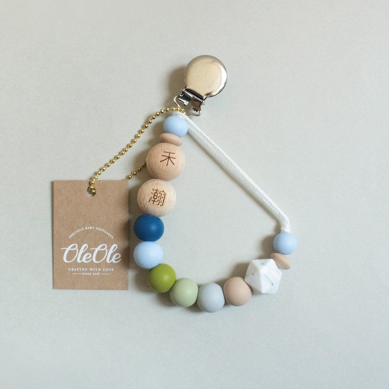 OleOle Pacifier Clip Personalized Customized Teether (Baby gift/ baby shower) - Kids' Toys - Silicone Multicolor