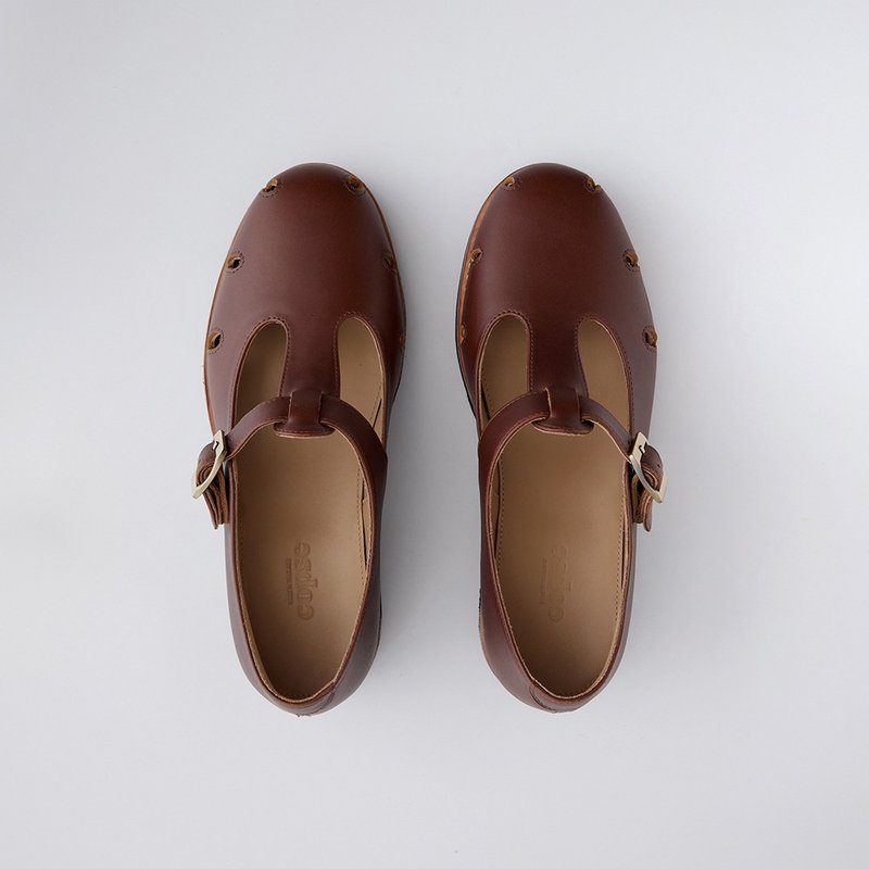 OLIVIA - BROWN - 女休閒鞋/帆布鞋 - 真皮 