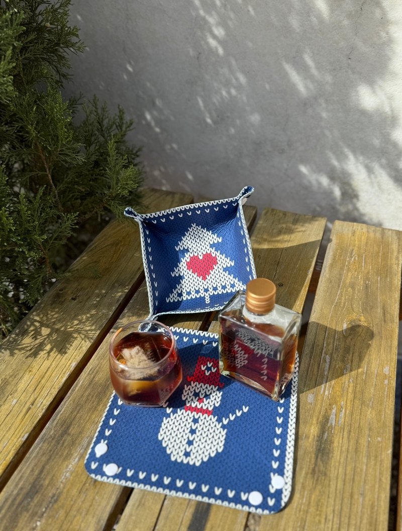 Christmas Felt Non-woven Fabric Desktop Storage Coaster Taiwan Cultural & Creative Product Gift Exchange - Storage - Other Man-Made Fibers Multicolor