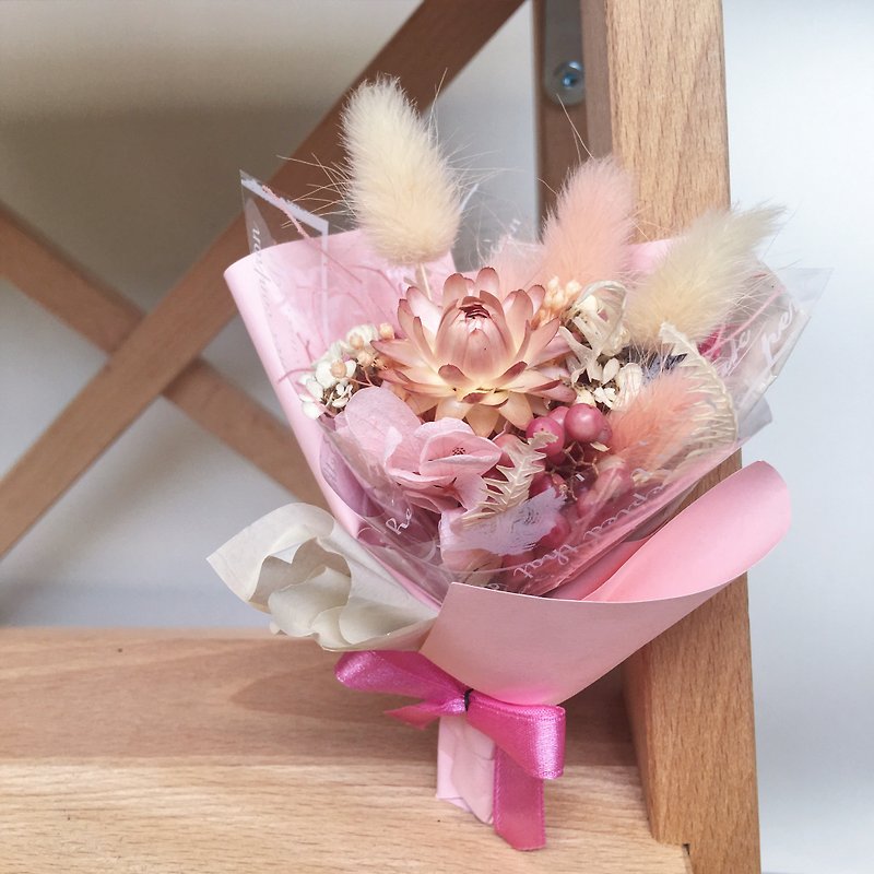 BirthBouquet2月誕生月ドライブーケ桜ピンクCherryBlossom - ドライフラワー・ブーケ - 寄せ植え・花 ピンク