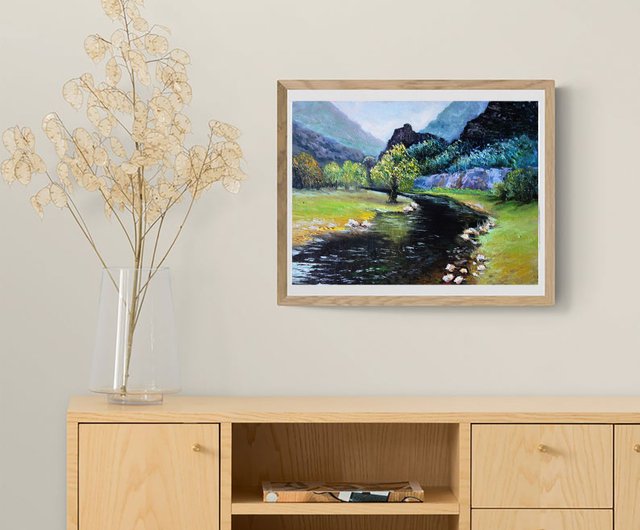 油絵　風景画　山　キャンバス Amazon｜川合修二 常念岳1 SM号 油彩画 油絵 風景画 山岳 自然