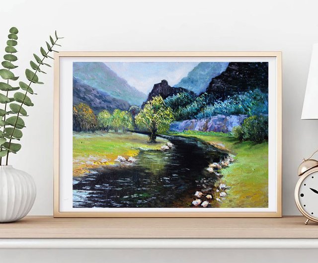 風景　草原　油画　絵画　油彩　立体キャンバス　原画　オリジナル 風景 草原 油画 絵画 油彩 立体キャンバス 原画 オリジナル