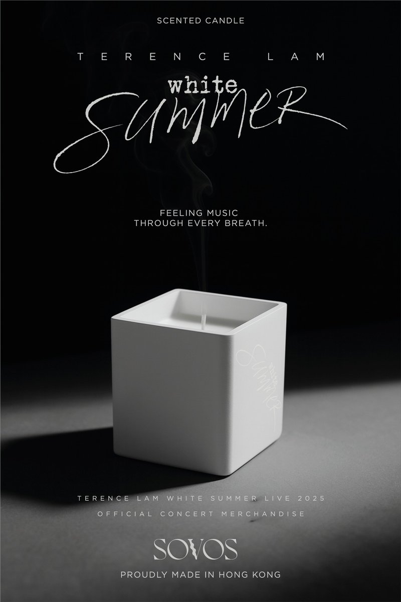 SOVOS × 林家謙 WHITE SUMMER 演唱會限定蠟燭系列 - White 白色 - 香氛蠟燭/燭台 - 蠟 