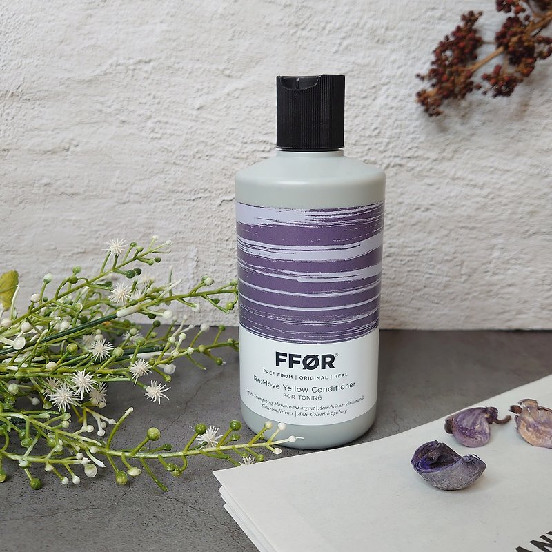 UK FFOR Wigan Cold Extraction Conditioner | Repairing Bleaching and Dyeing Hair Cooling Color Correction 300ml 1000ml - ครีมนวด - วัสดุอื่นๆ สีม่วง