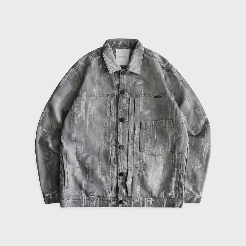 DYCTEAM - Tree pattern denim jacket (gray) - Men's Coats & Jackets - Other Materials Gray