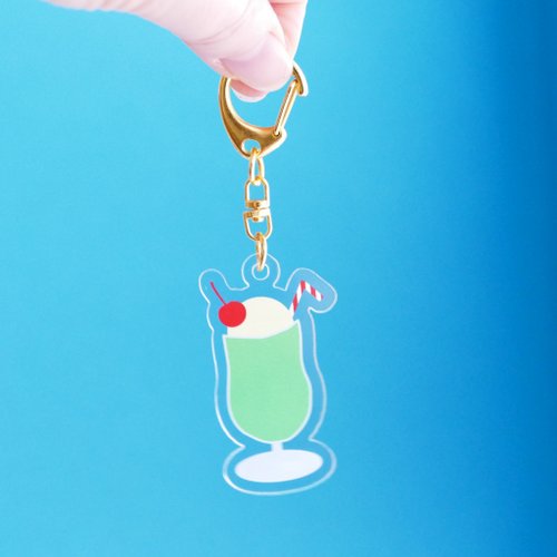 クリームソーダ　キーチェーン　キーホルダーセット➕ピンバッジ 楽天市場】ぷちニコイチキーホルダー クリームソーダ 2個セット