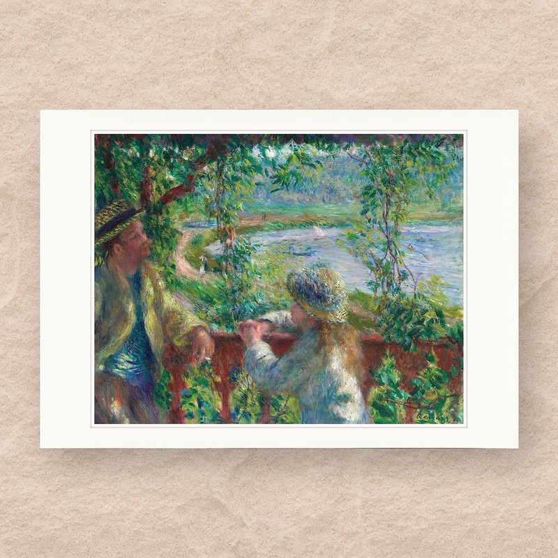 【 藝術畫卡 】雷諾瓦・湖畔附近 | B4畫卡 - 海報/掛畫/掛布 - 紙 