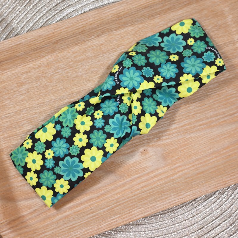 綠色 彩絲糖 Chelsea 髮帶 - 髮箍/髮帶 - 棉．麻 