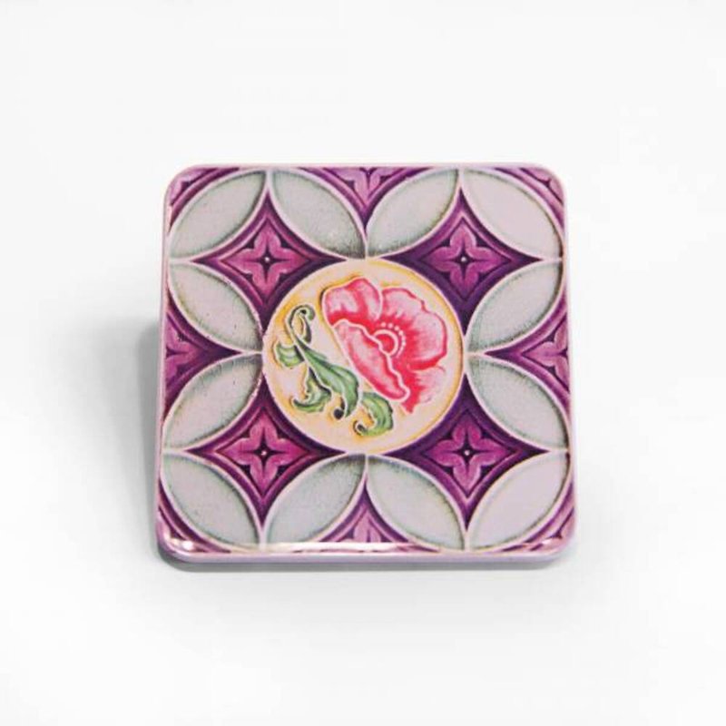 Impression of Money Spending Taiwan [Old Tile Magnet Coaster] - Coasters - Other Metals Purple