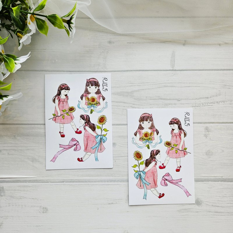 raillang_Oriental hanbok Sticker_harin - 貼紙 - 紙 
