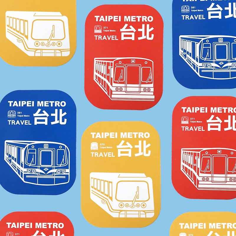 [Roaming Taiwan X Taipei MRT] MRT Image Postcard (3 styles in total) Officially authorized - Cards & Postcards - Paper 