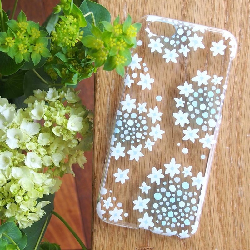 【クリアスマホケース】紫陽花スター - 手機殼/手機套 - 塑膠 透明