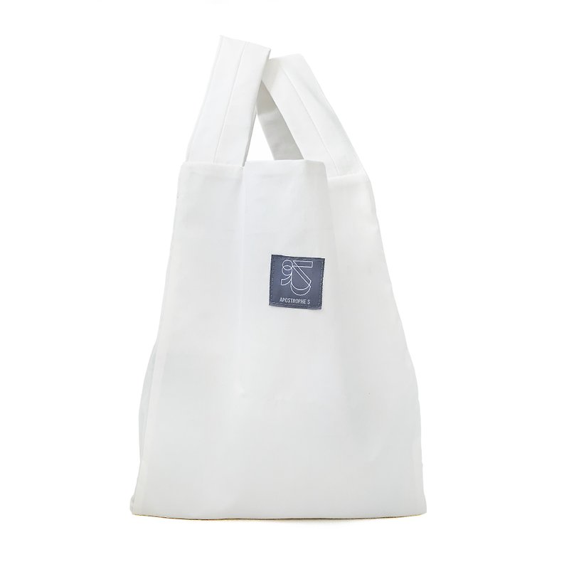【Apostrophe_s_0】Accessible bag | Waterproof handbag | Snowflake white - กระเป๋าถือ - วัสดุกันนำ้ ขาว