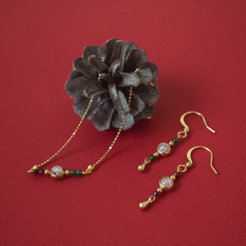 Christmas gift / Gryffindor - Bronze bracelets earrings Kits - อื่นๆ - ทองแดงทองเหลือง สีแดง