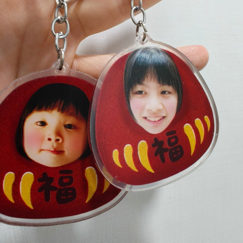 Make checkout cute too: Portrait Vehicle Barcode Keychain - Keychains - Acrylic 