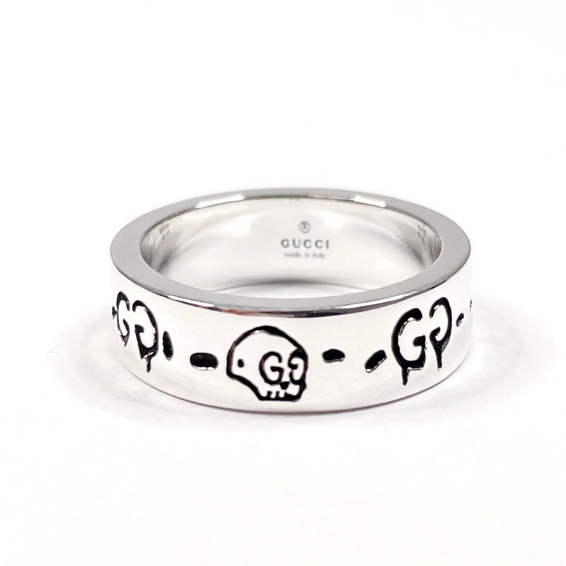 【日本直送 中古美品】12号 グッチ GUCCI リング・指輪 ゴースト スカル シルバー925 シルバー ジュエリー 新品仕上げ済み - 戒指 - 純銀 銀色