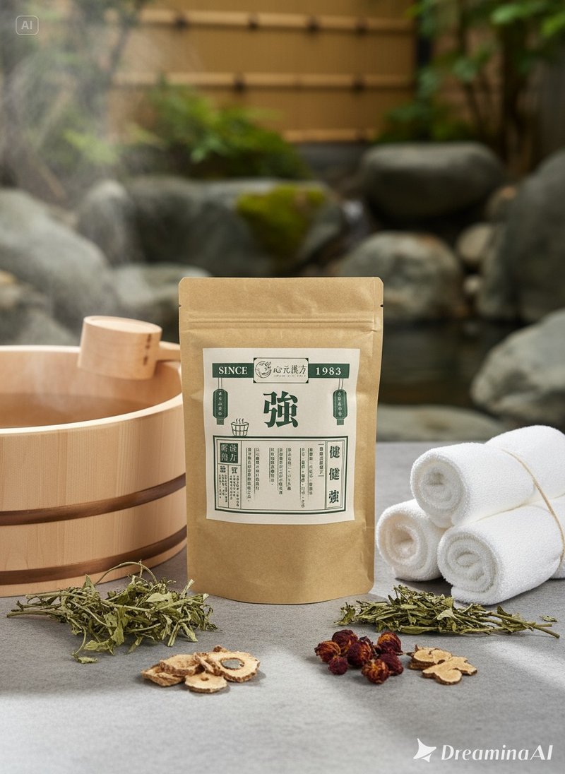 疲勞OUT打通痠澀的任督二脈【健健強 -足沐包5入】紅花、筋骨保健 - 浴室用品 - 其他材質 綠色