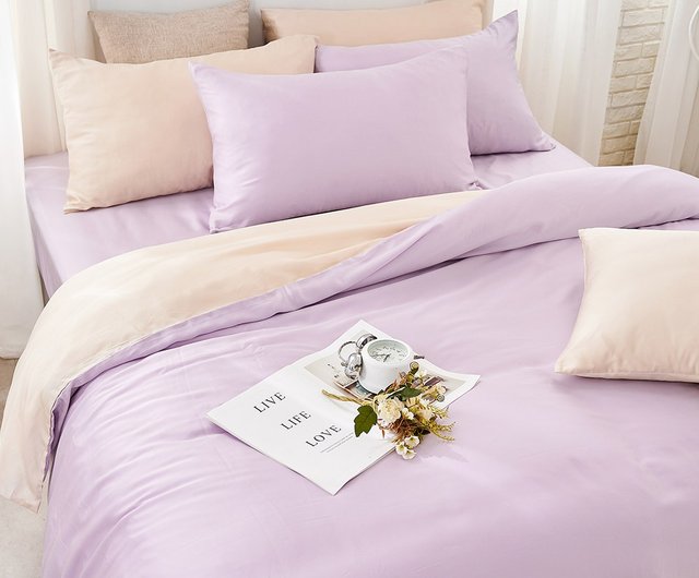 light purple quilt cover