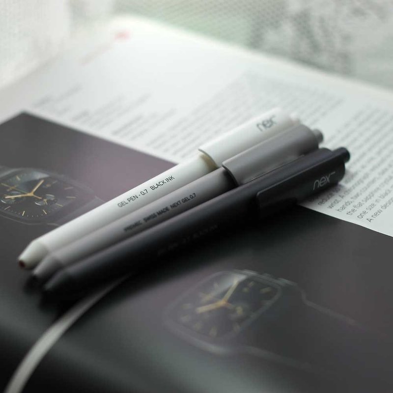 PREMEC 瑞士筆 膠墨筆三入組  黑 灰 白色 - 其他書寫用具 - 塑膠 灰色
