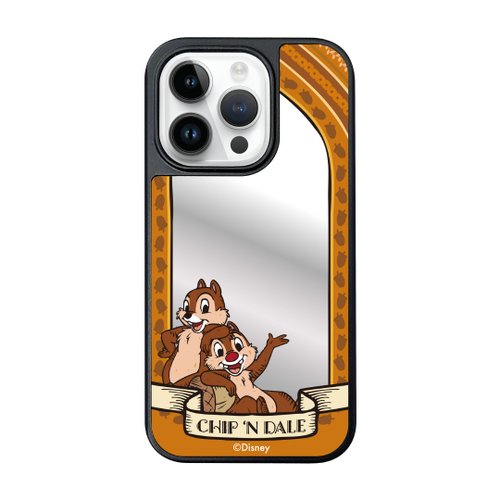 i-Smart i-Smart-迪士尼鏡面手機殼-iPhone15系列-鋼牙與大鼻Chip 'n Dale