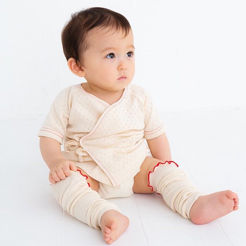 Y-1343 100%オーガニックコットン 短肌着 適応身長50〜60cm 春夏の人気商品 日本製 - 男/女童裝 - 棉．麻 