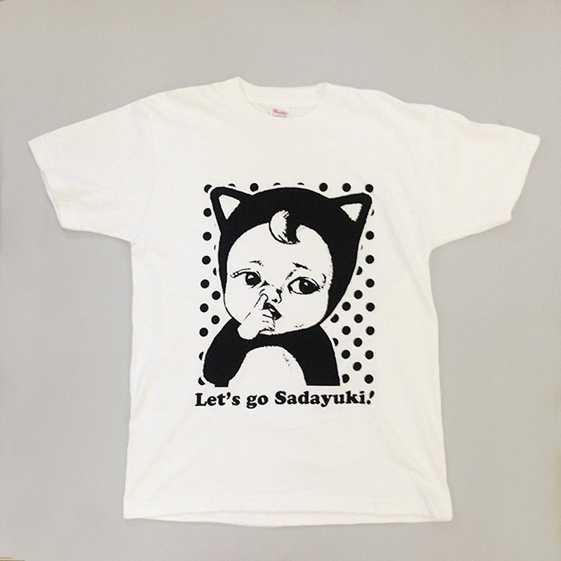 T-shirt / Let's go Sadayuki - Women's T-Shirts - Cotton & Hemp White