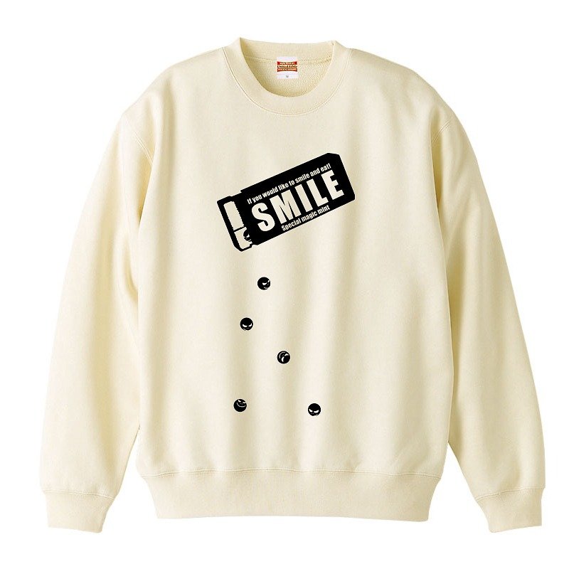 [Sweat] SMILE - Men's T-Shirts & Tops - Cotton & Hemp White