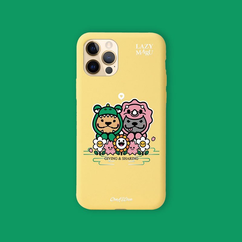 ジョイントLAZYMARU恐竜ストーリー03アンチドロップフォンケースLZAC03 - スマホケース - シリコン 多色