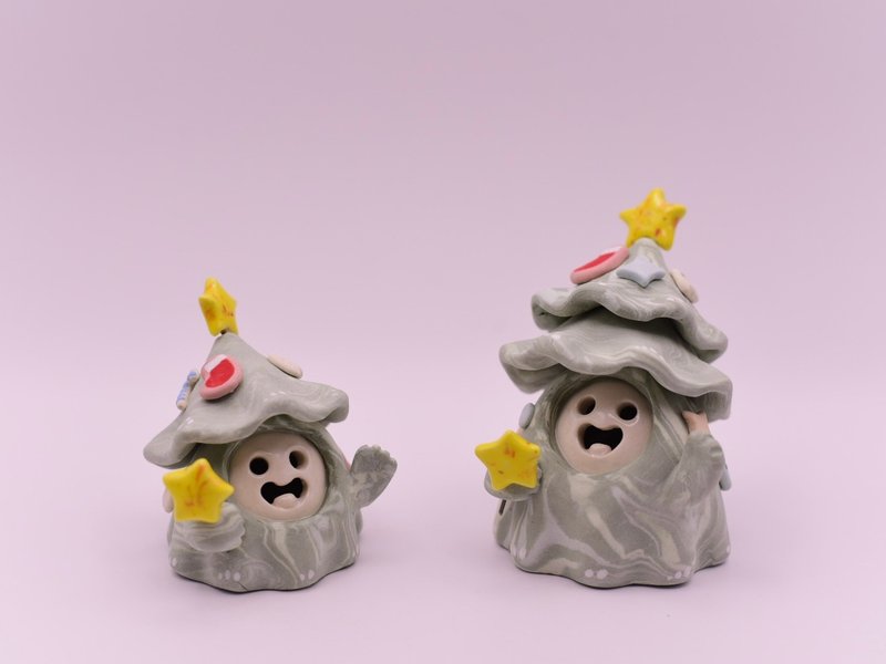 Christmas tree puppets floating - ตุ๊กตา - ดินเผา 